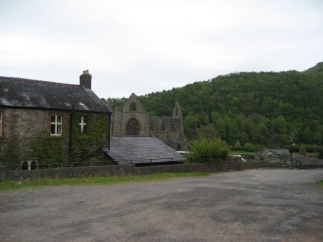 After hiking for 5 hours we finally saw our destination, Tintern Abbey