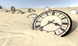 http://www.dreamstime.com/royalty-free-stock-photo-antique-clocks-desert-sand-image29060035